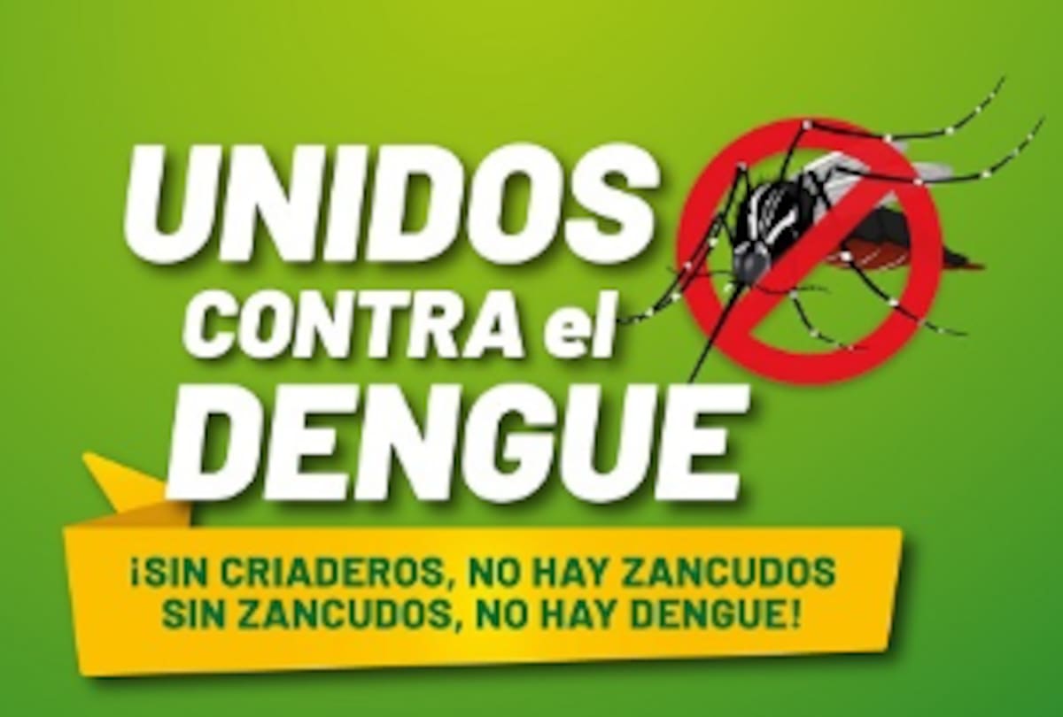 Campaña para combatir la propagación del mosquito que transmite el dengue.