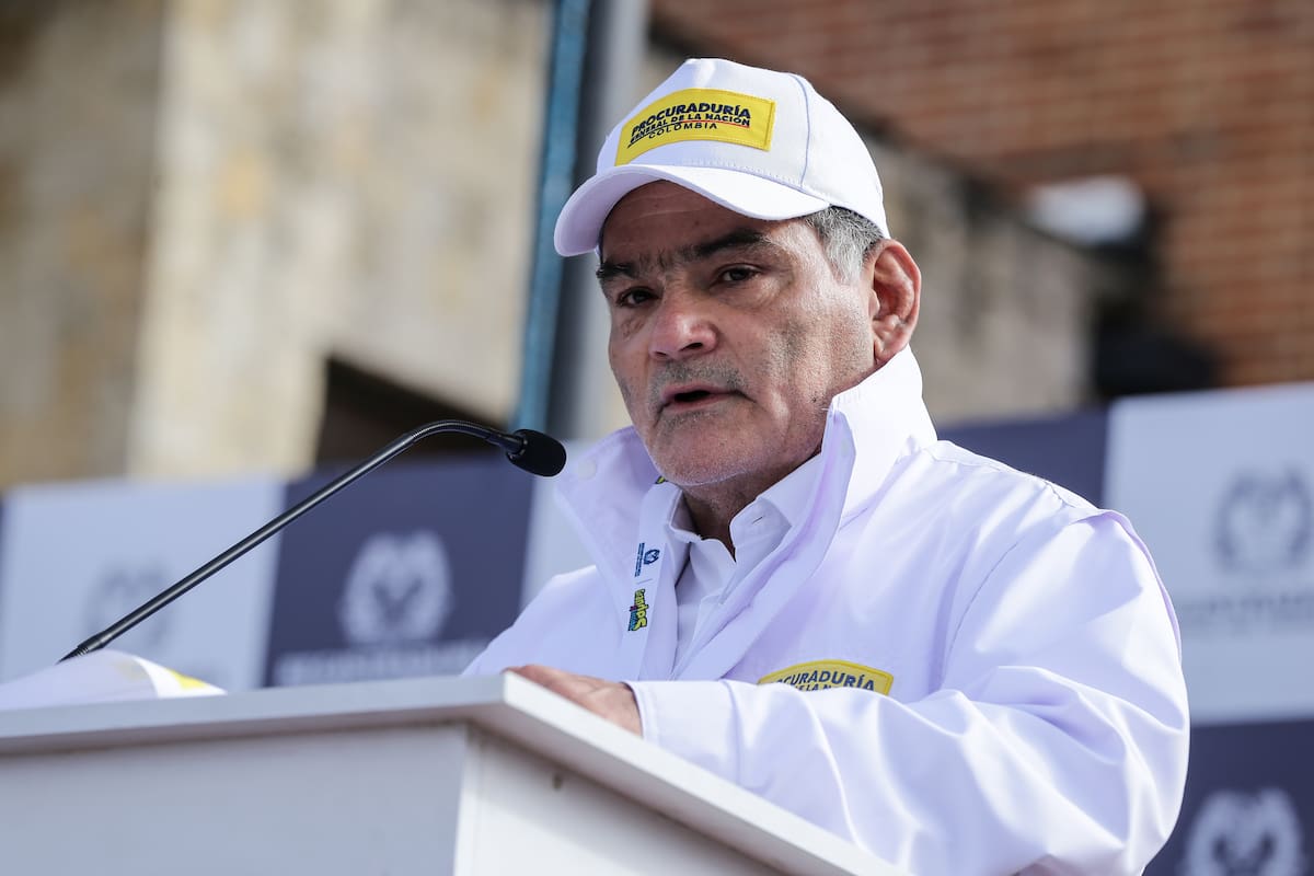 Gregorio Eljach, Procurador General de la Nación, estuvo presente en el acto protocolario de apertura de las elecciones de los Consejos de Juventud realizadas el pasado 19 de octubre. // Foto: Colprensa - Catalina Olaya.