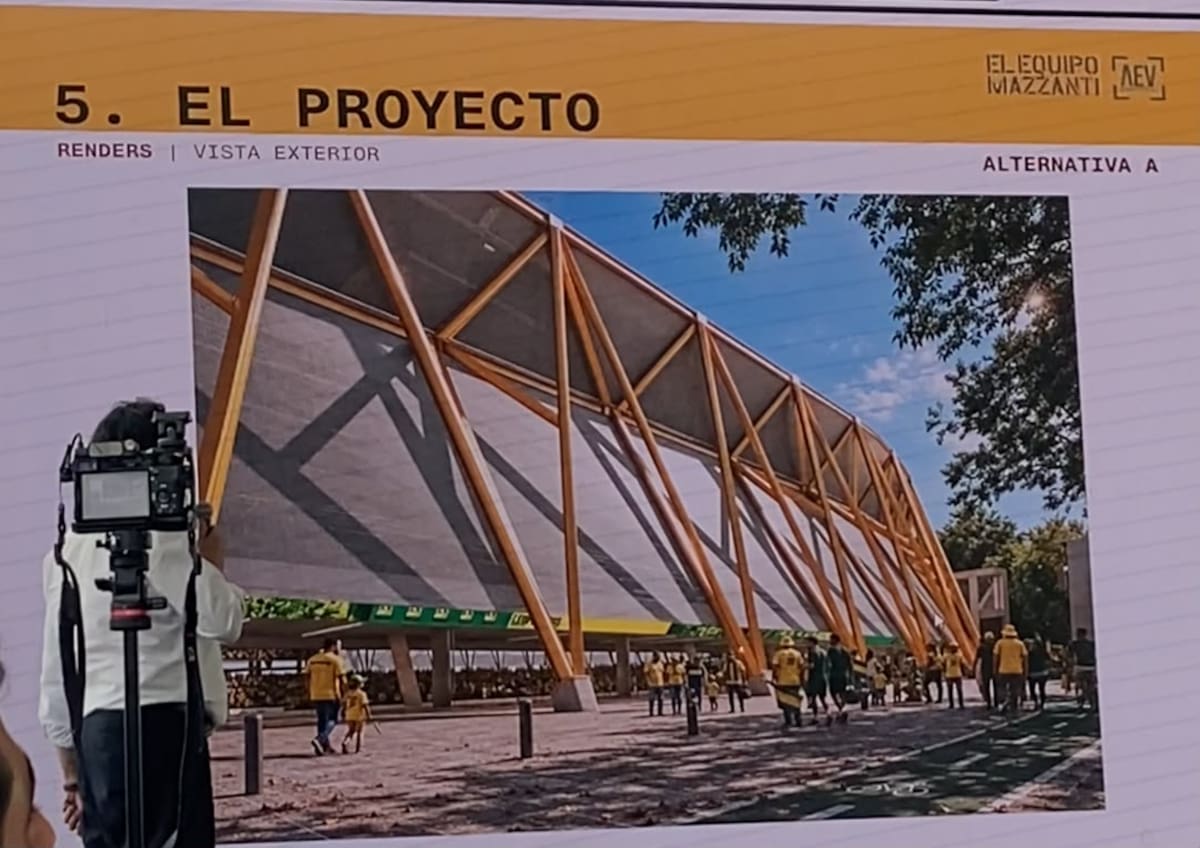 Propuesta A: Así se proyecta la ampliación y remodelación del estadio Américo Montanini. Foto: Vanguardia