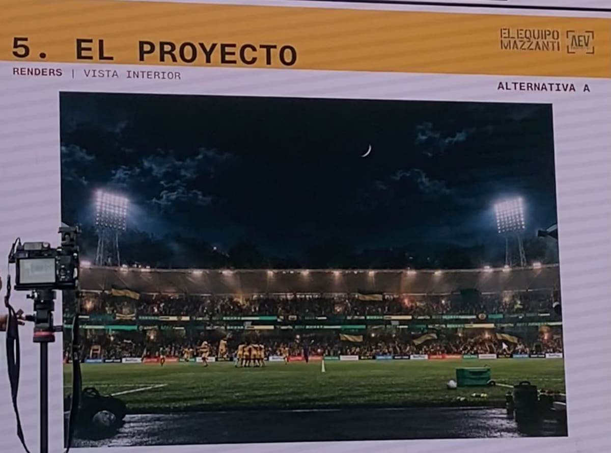 Propuesta A: Así se proyecta la ampliación y remodelación del estadio Américo Montanini. Foto: Vanguardia