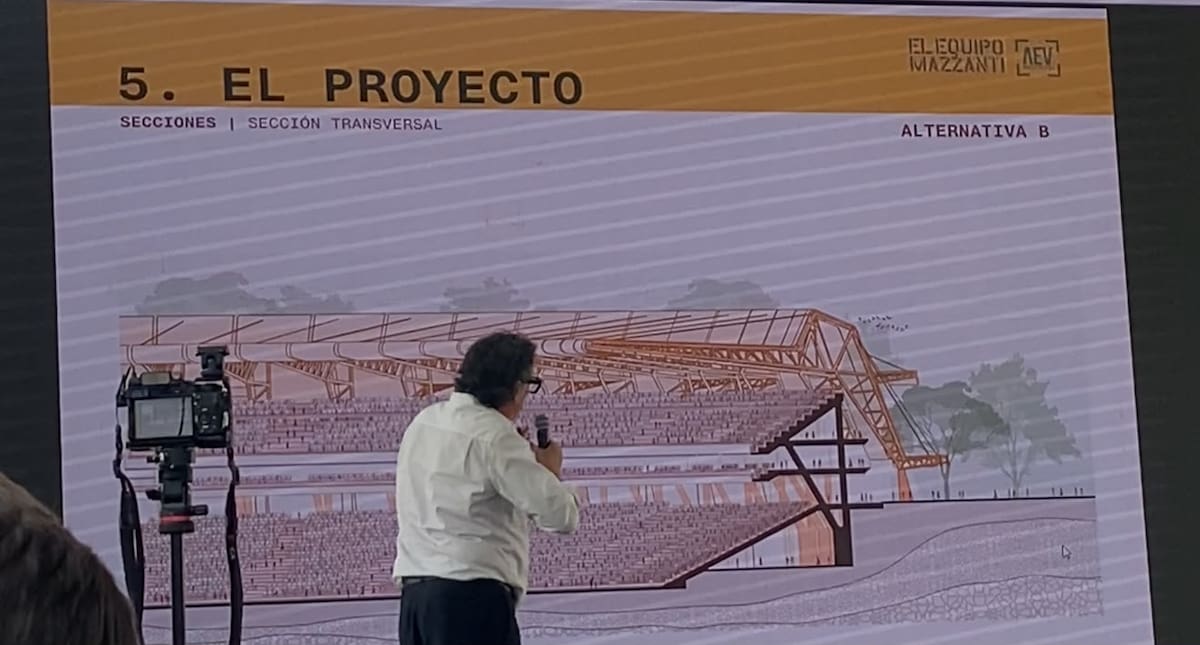 Propuesta B: Esta es la segunda alternativa para transformar el estadio Américo Montanini. Foto: Vanguardia