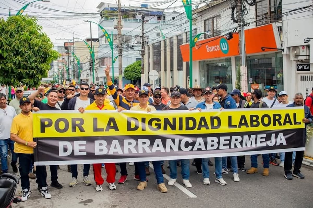Representantes sindicales y de organizaciones sociales invitaron a los habitantes de Barrancabermeja y del Magdalena Medio a participar en la movilización del 14 de octubre.
Suministrada/ARchivo/Vanguardia