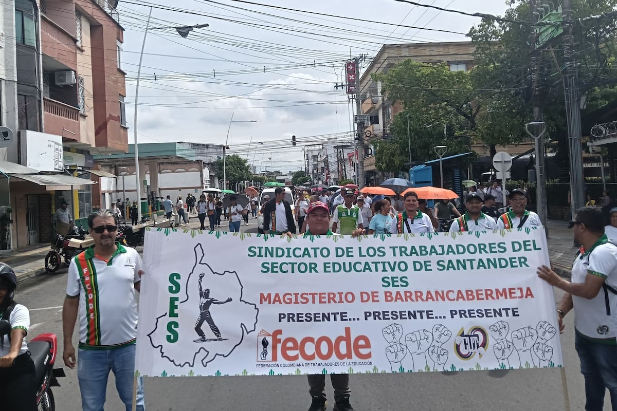 Maestros de Barrancabermeja participarán en una jornada de paro de 72 horas para exigir mejoras en la prestación del servicio de salud del magisterio.
Suministrada/Vanguardia