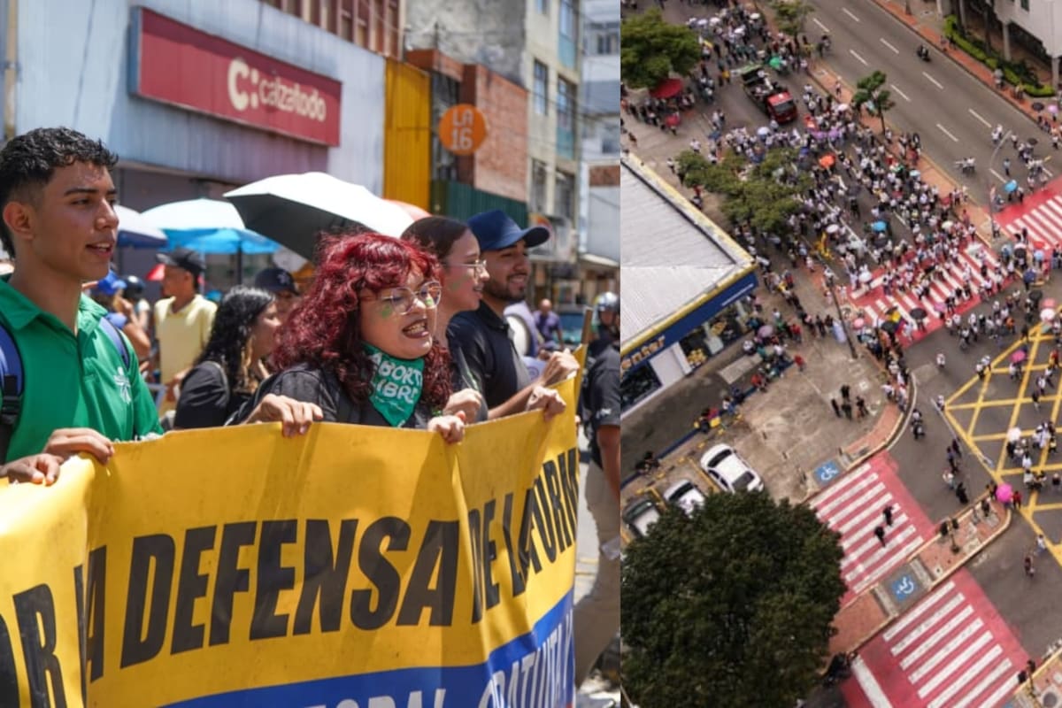 Las movilizaciones de este miércoles fueron convocadas por diferentes sectores sindicales, educativos y sociales