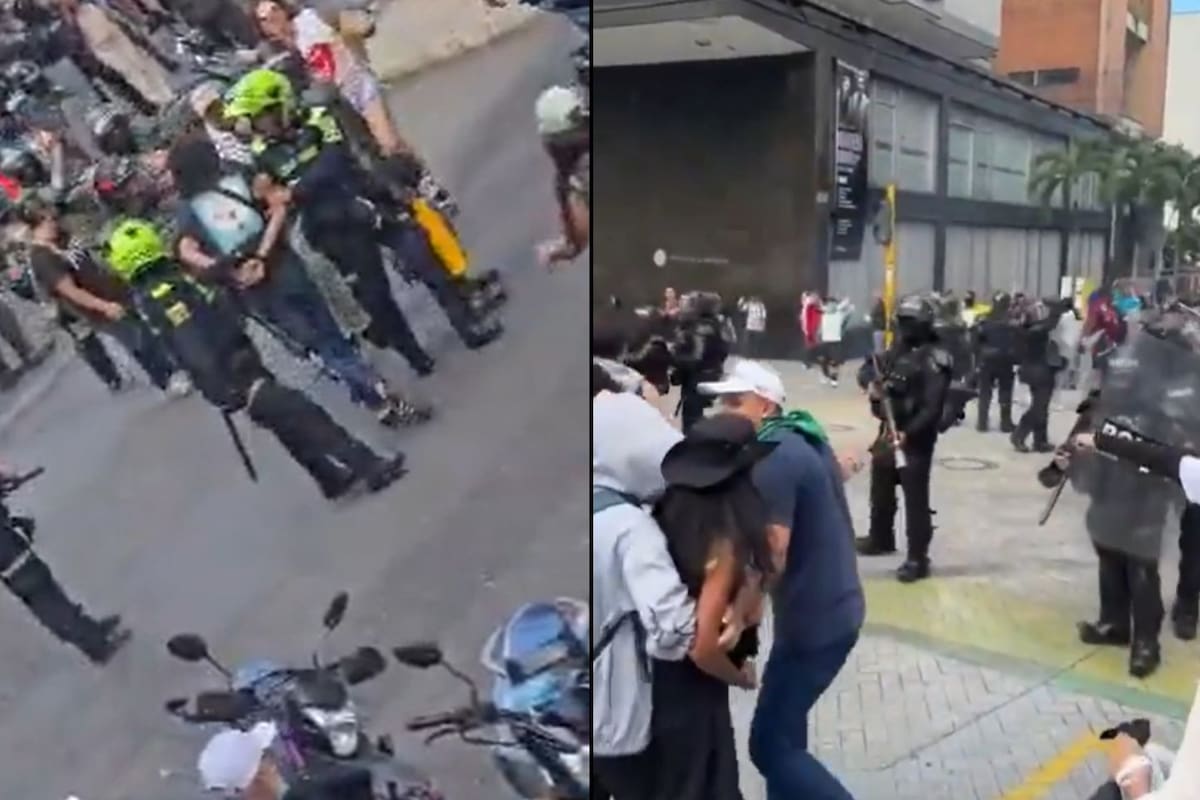 Protestas en Ibagué terminaron con intervención policial y denuncias de los manifestantes. | Foto: Captura tomada de Video, Vanguardia