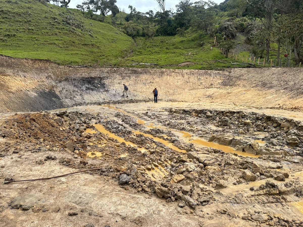 El proyecto piloto del reservorio de agua en la vereda Tutabita estaría a un mes de ser terminado.