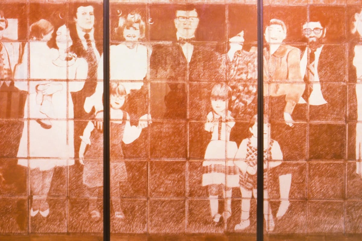 Proyecto para mural del congreso, 1981. Una de las obras de la maestra Beatriz González Aranda. Foto suministrada/VANGUARDIA