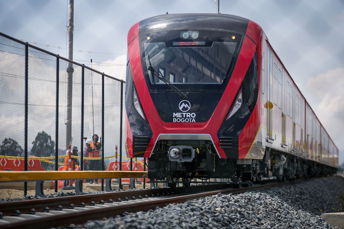 Metro de Bogotá pone en marcha pruebas de trenes y acelera su cronograma. // Foto: Colprensa- Cristian Bayona.