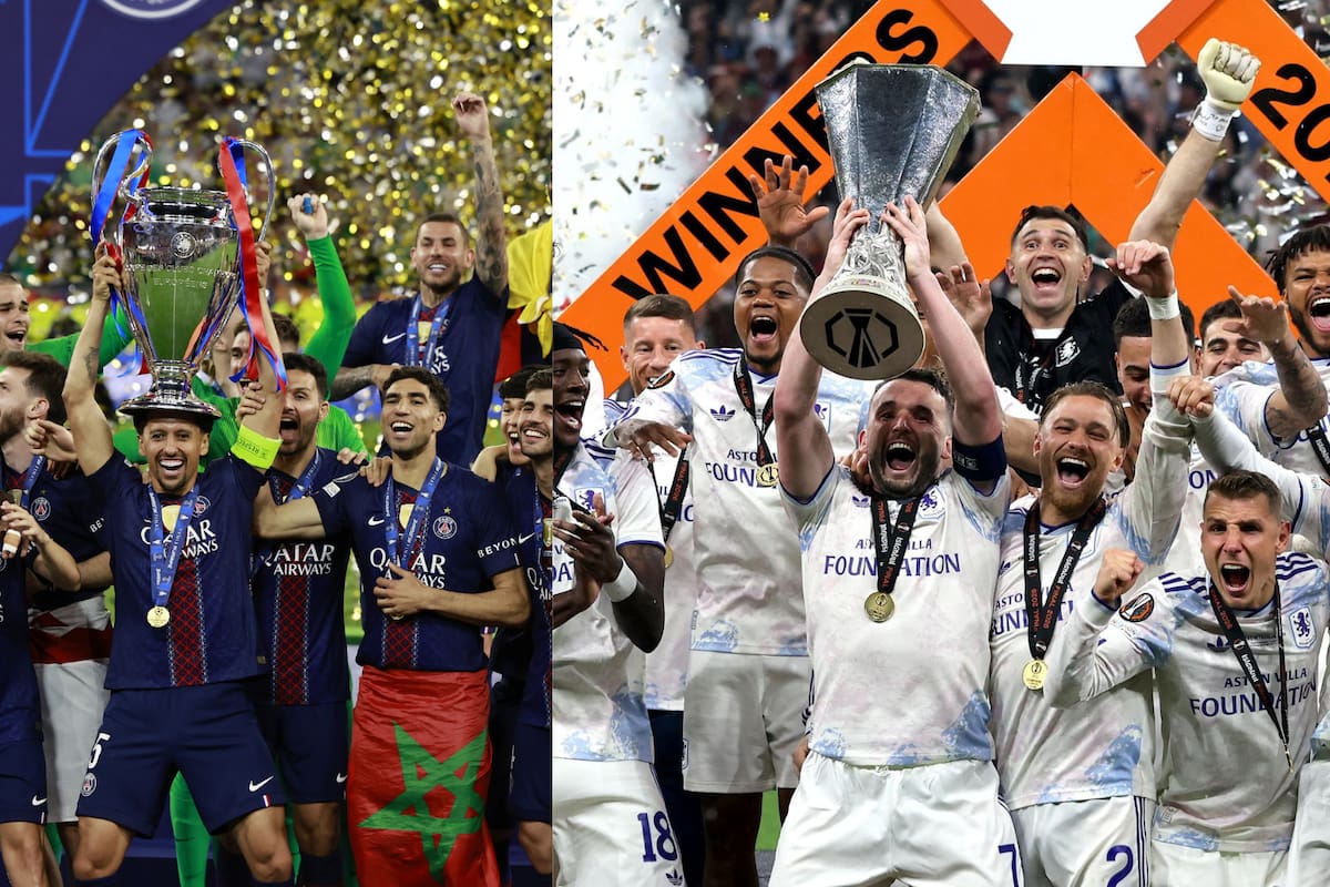 París Saint-Germain y Aston Villa se enfrentarán en la final de la Supercopa de Europa. //Fotos: EFE
