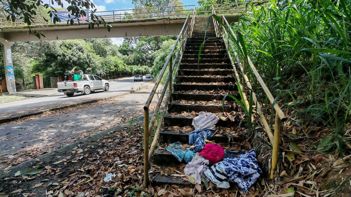Es tremendo el desaseo que se aprecia en los puentes peatonales. (Foto: Marco Valencia / VANGUARDIA)