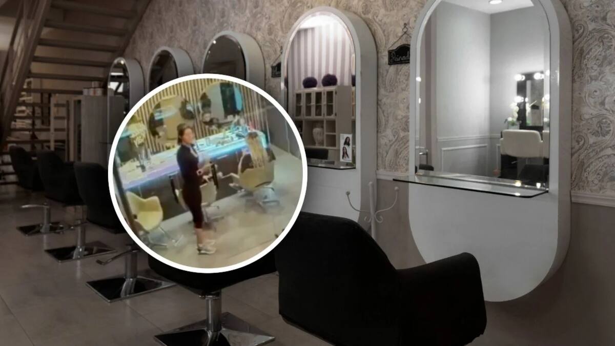 Las cámaras de seguridad del Modern Halo Head Spa & Dry Bar en Texas captaron el instante en que la puerta de cristal se hizo añicos.