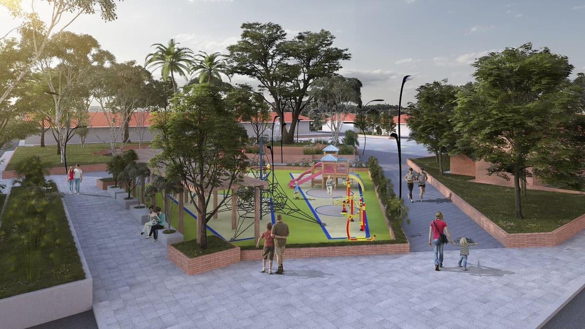 Polémica en Puerto Parra por obras paradas del parque principal.