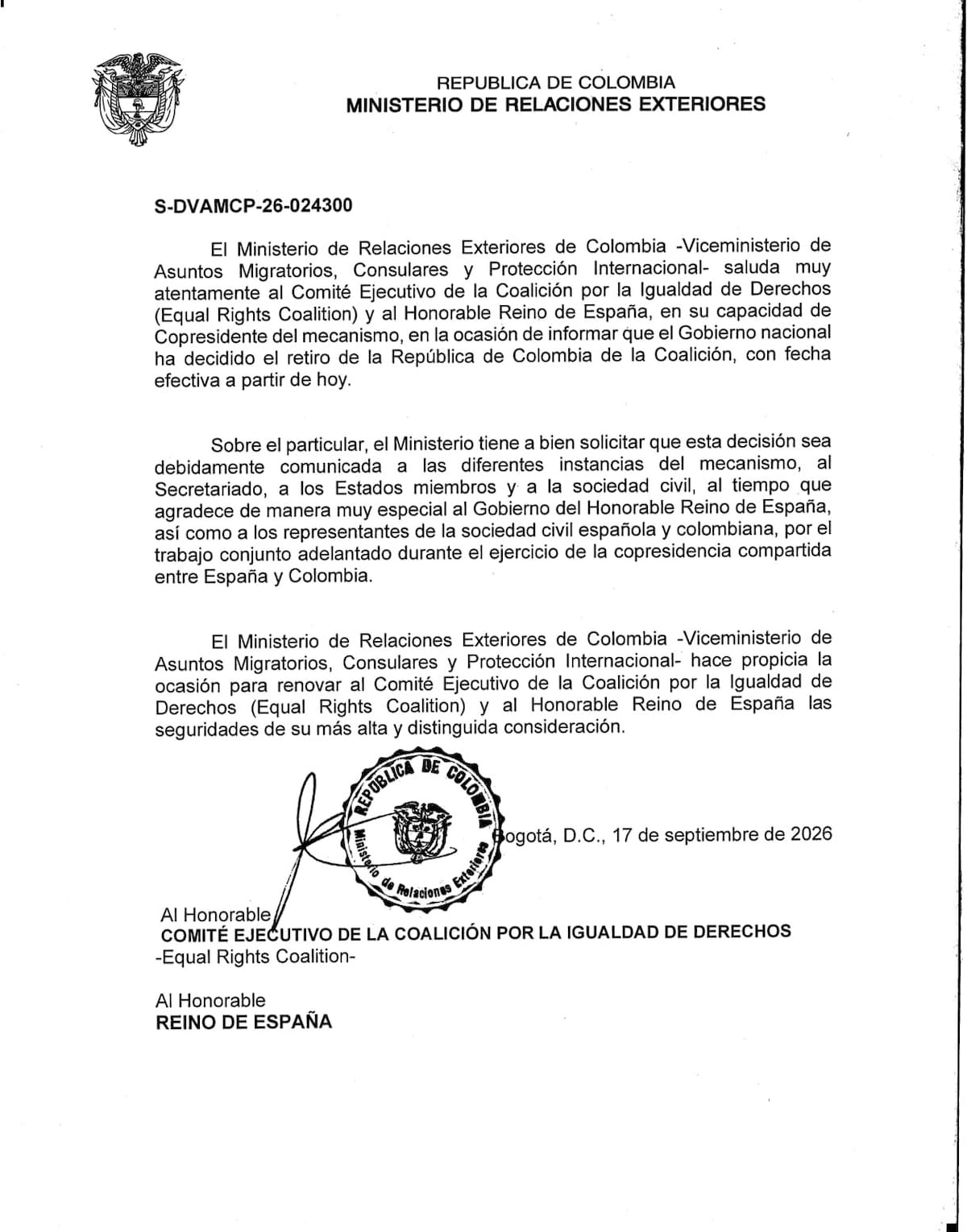 ¿Qué significa la salida de Colombia de la coalición por los derechos LGBTIQ+? Foto suministrada/VANGUARDIA