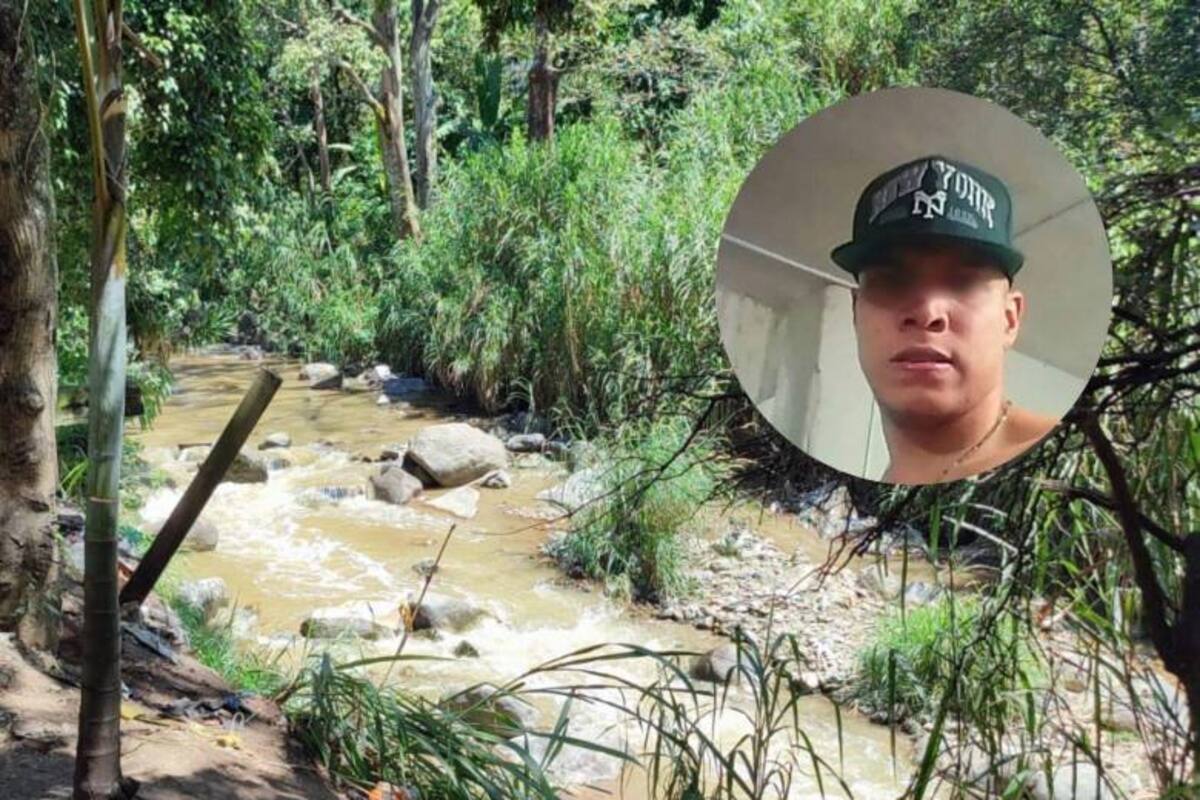Quebrada Santa Elena donde fue encontrado el cuerpo de Jhon Jairo Hernández Echavarría.