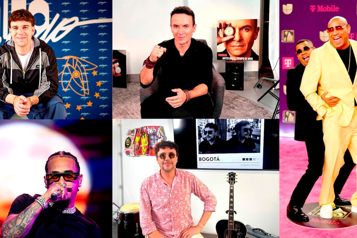 Composición de fotografías de archivo donde aparecen los cantantes Quevedo (i-arriba), Fonseca (c-arriba), Ozuna (i-abajo), Andrés Cepeda (c-abajo) y el dúo Gente de Zona. Los álbumes de Quevedo y de Fonseca, o los nuevos sencillos del dúo cubano Gente de Zona y de Ozuna, lideraron los estrenos de música latina de esta semana, que traen ritmos urbanos, merengues, salsas, y rap de vieja escuela, junto a reinterpretaciones de auténticos clásicos. EFE/A. Medina /D. Pérez /I. Malaver /B. Escriche /M. Pacheco ARCHIVO