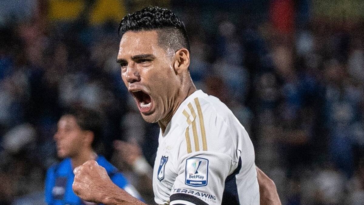 Radamel Falcao García, jugador de Millonarios. (Foto: Millonarios / VANGUARDIA).