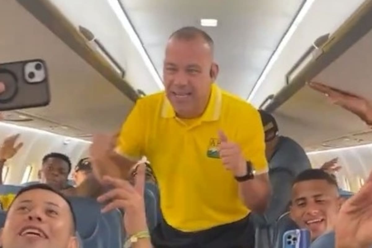 Rafael Dudamel lideró los festejos de Atlético Bucaramanga. Foto: Redes sociales.