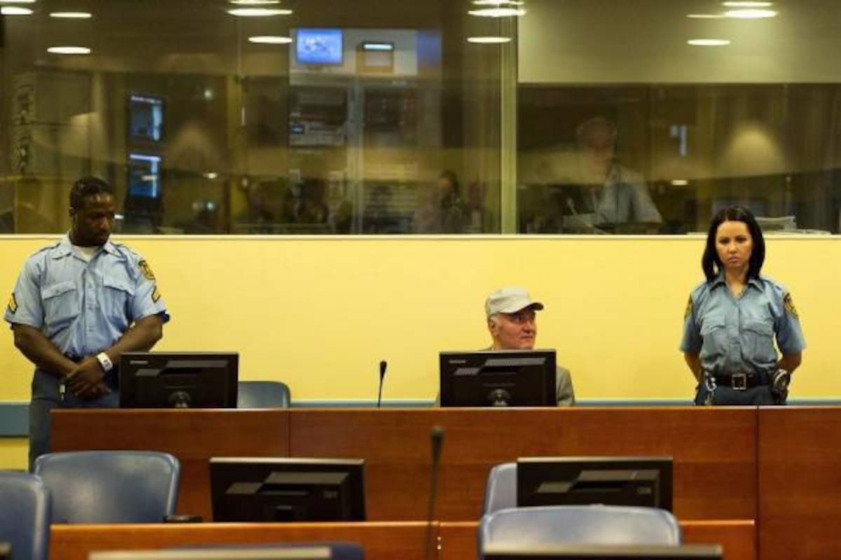 Ratko Mladic, finalmente estuvo en el banquillo de los acusados.