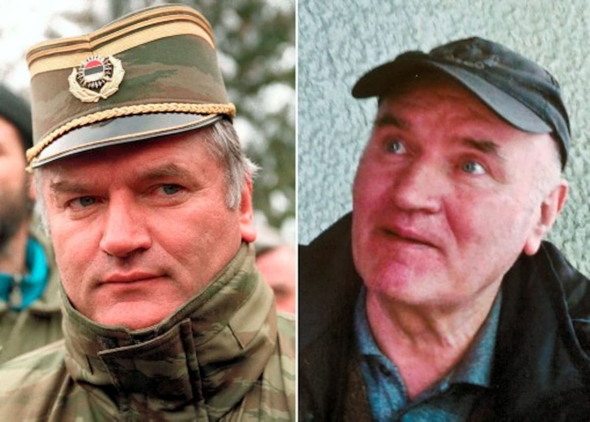 El excomandante serbobosnio Ratko Mladic fue condenado por su responsabilidad en el genocidio de Srebrenica y el asedio de Sarajevo.