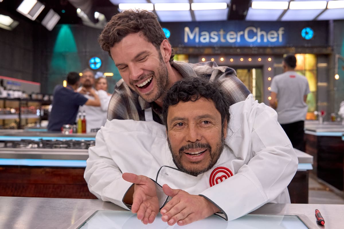 Raúl Ocampo y René Higuita en MasterChef. //Foto: RCN.