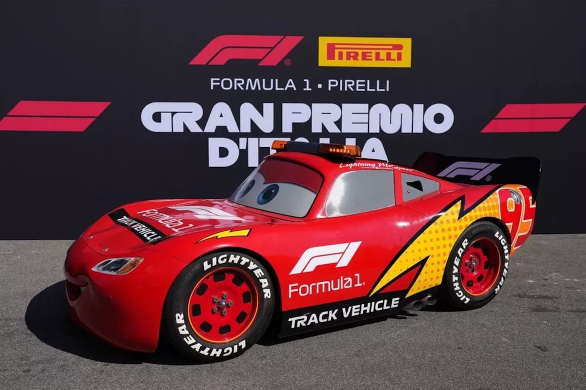 La aparición del personaje de Cars hace parte de los festejos por los 20 años de la película, estrenada originalmente en 2006. /FOTO: Fórmula 1