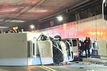 Reabren el Túnel de Oriente tras fuerte choque que dejó ocho personas heridas