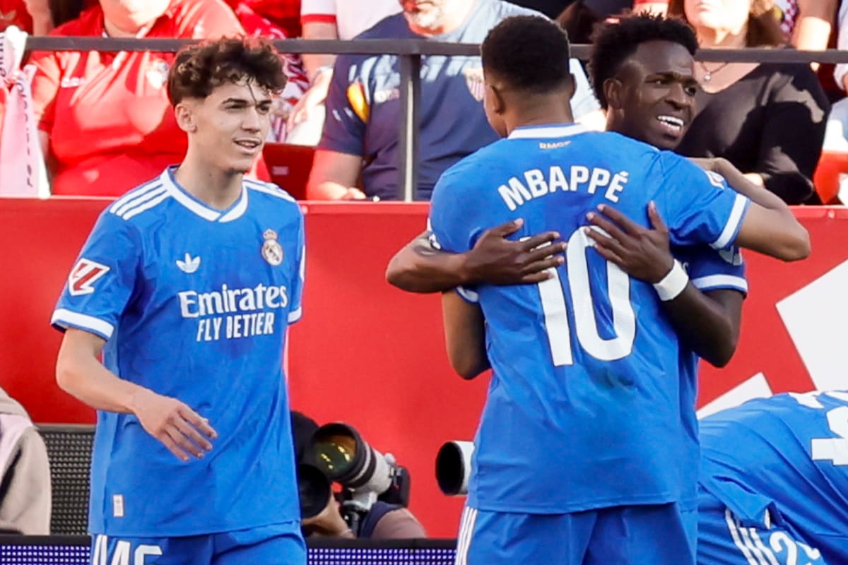 Real Madrid derrotó a Sevilla en su penúltimo partido por LaLiga. //Foto, EFE: José Manuel Vidal