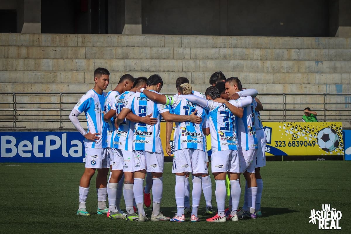 Real Santander encontró el triunfo en Piedecuesta: venció a Independiente Valle del Cauca en el Torneo BetPlay. Foto: Real Santander
