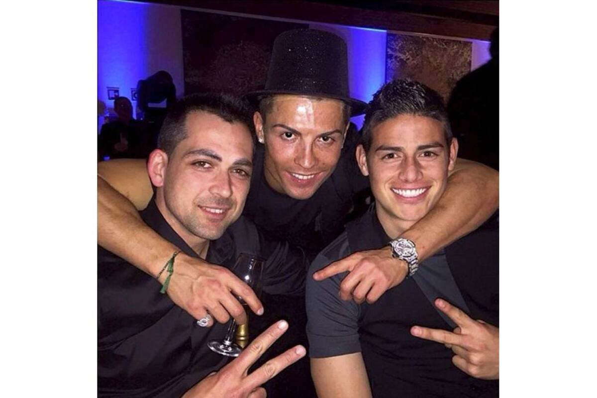 Por haber asistido a la fiesta de cumpleaños de Cristiano Ronaldo, cuando debería estar guardando reposo por la operación de uno de sus dedos, el colombiano James Rodríguez sería multado por el Real Madrid. (Foto: Tomada de Internet / VANGUARDIA LIBERAL)