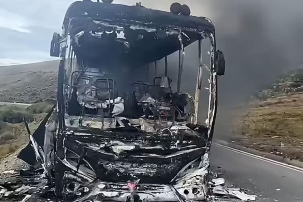 Recompensa bus incinerado