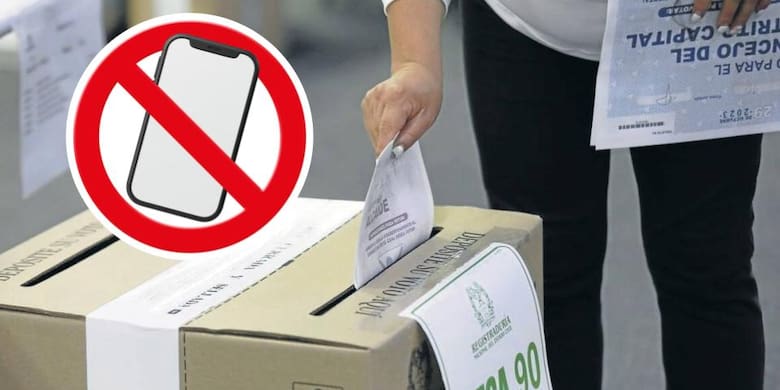 Reiteran prohibición del uso de celulares en puestos de votación durante la segunda vuelta