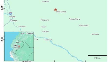 Registran un sismo de magnitud 3,4 en una provincia amazónica de Ecuador