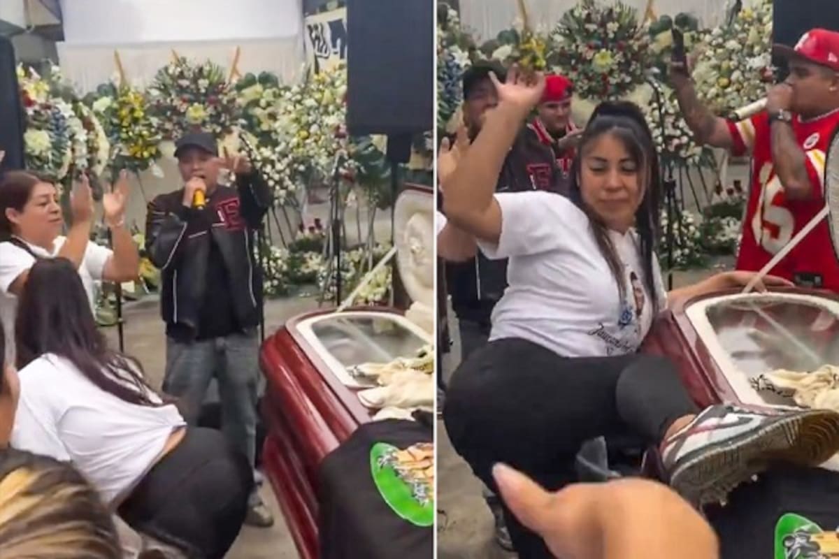 Una escena se viralizó en los últimos días luego de que una mujer despidió a su difunto esposo al ritmo de reguetón en Perú.