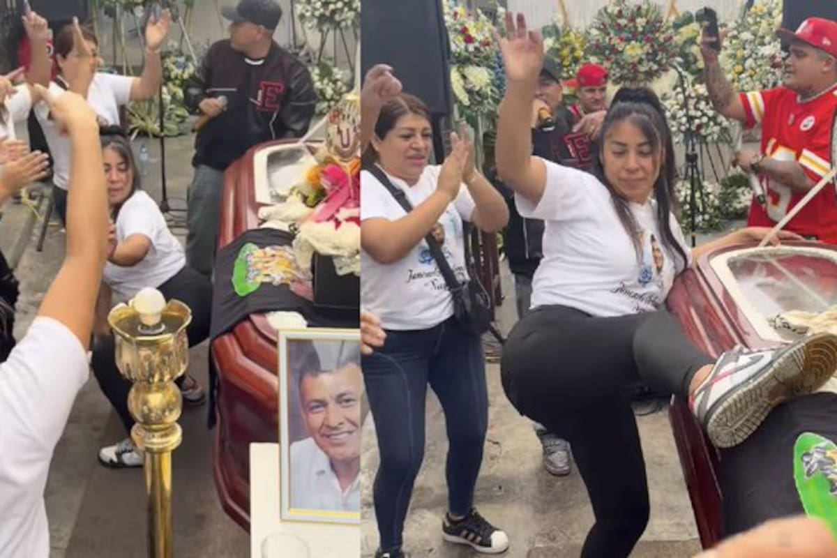 Mujer despide a su difunto esposo al ritmo de reguetón. En un video que circula en redes sociales se puede observar a la viuda, junto a otras mujeres, ‘perreando’ junto al ataúd.