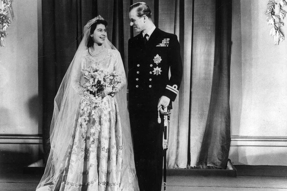 La reina Isabel y el duque de Edimburgo se casaron el 20 de noviembre de 1947 en la Abadía de Westminster, Londres. Su esposo consorte murió el año pasado.