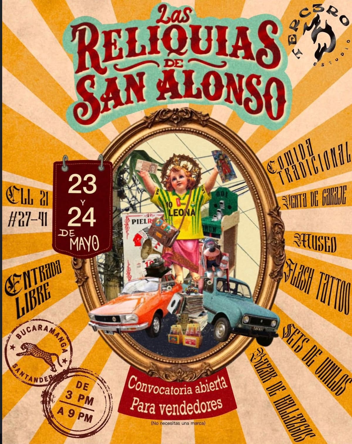 Las Reliquias de San Alonso: dos días de objetos vintage, música y cultura popular en Bucaramanga