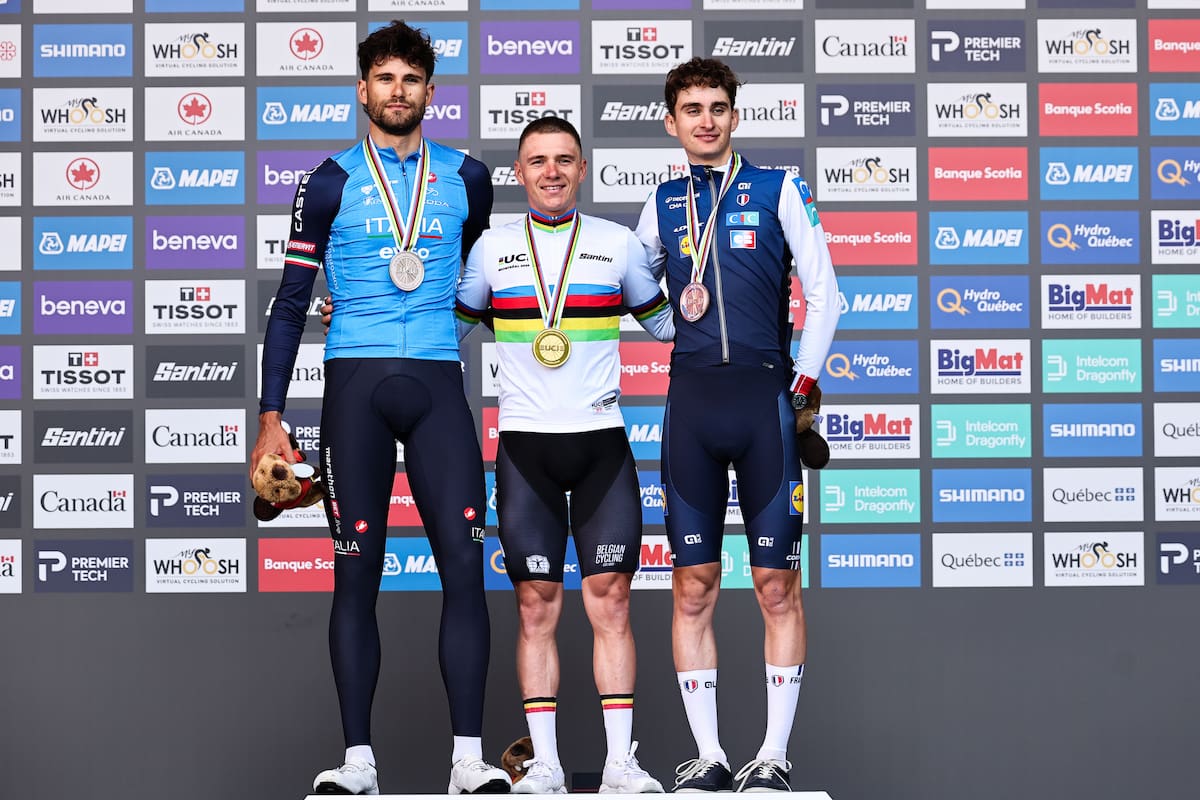 Remco Evenepoel hace historia en Montreal: gana su cuarto Mundial consecutivo de contrarreloj. Foto: @UCI_cycling