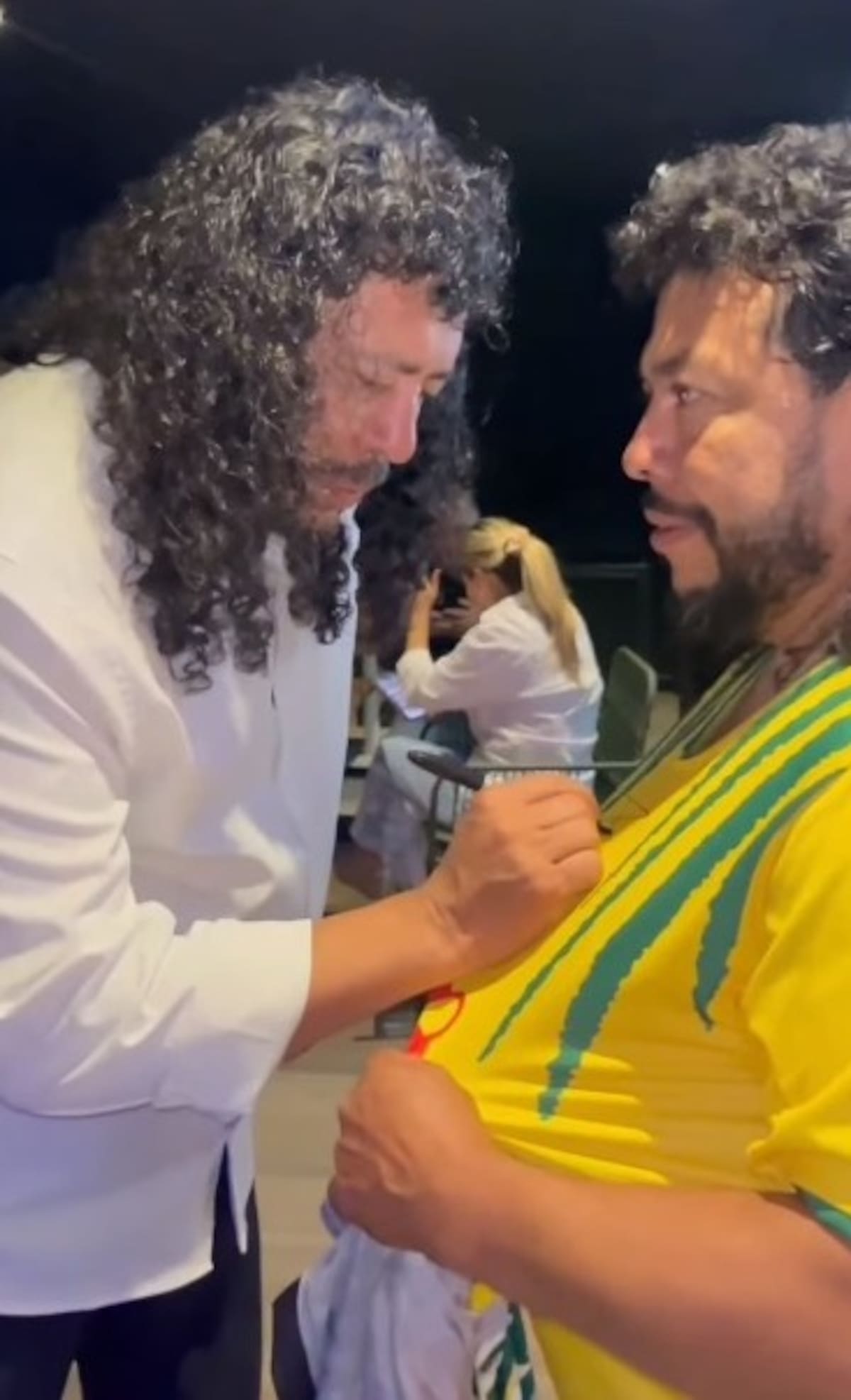 El René Bumangués conoció a René Higuita. Foto: Instagram del René Bumangués.