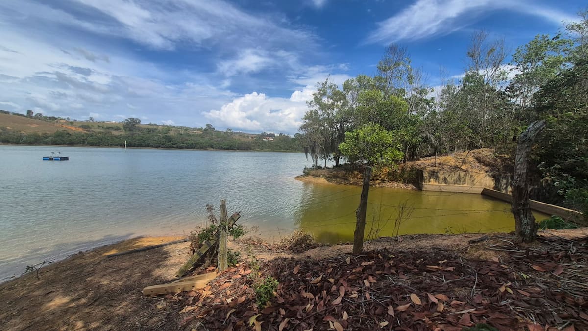 Represa El Común, que surte de agua a Barichara y Villanueva (Juan Carlos Chio / VANGUARDIA)