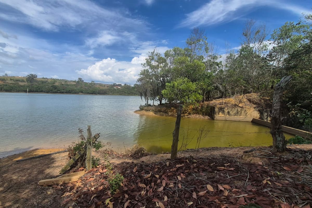 Represa El Común, que surte de agua a Barichara y Villanueva (Juan Carlos Chio / VANGUARDIA)