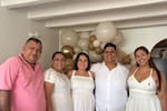 Celebración por la llegada de Amelia Gualdrón Acevedo