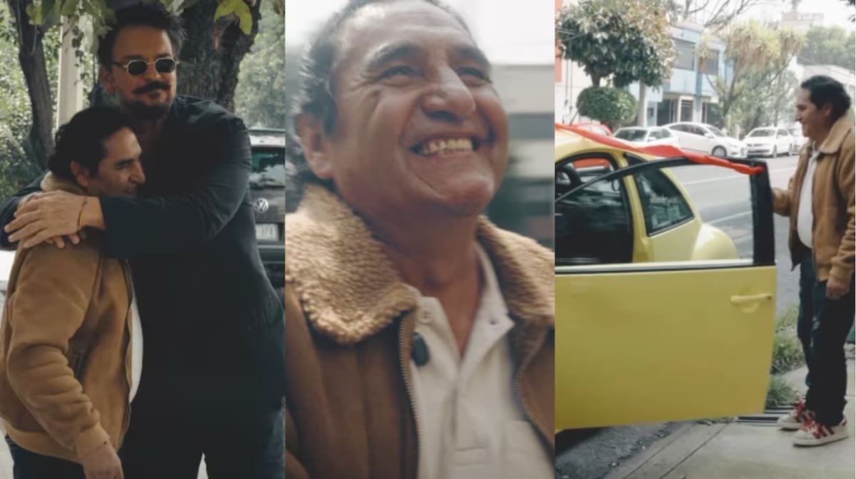Ricardo Arjona sorprende a taxista mexicano y le regala un auto tras décadas de amistad. Foto: Redes Sociales