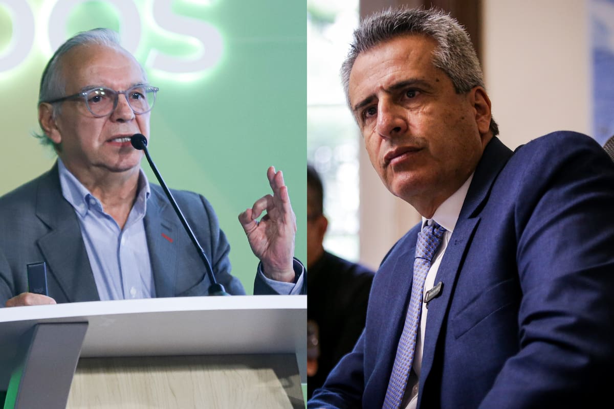 Los exministros del Gobierno Petro, Ricardo Bonilla, Hacienda; junto a Luis Fernando Velasco, del Interior. // Fotos: Colprensa.