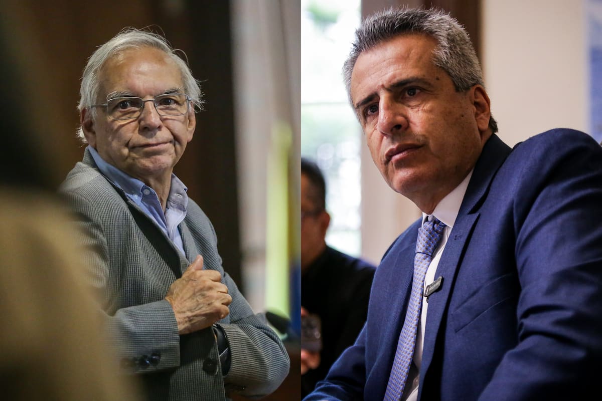 Los exministros de Hacienda e Interior, Ricardo Bonilla y Luis Fernando Velasco, capturados por el escándalo de corrupción en la Ungrd. // Fotos: Colprensa.