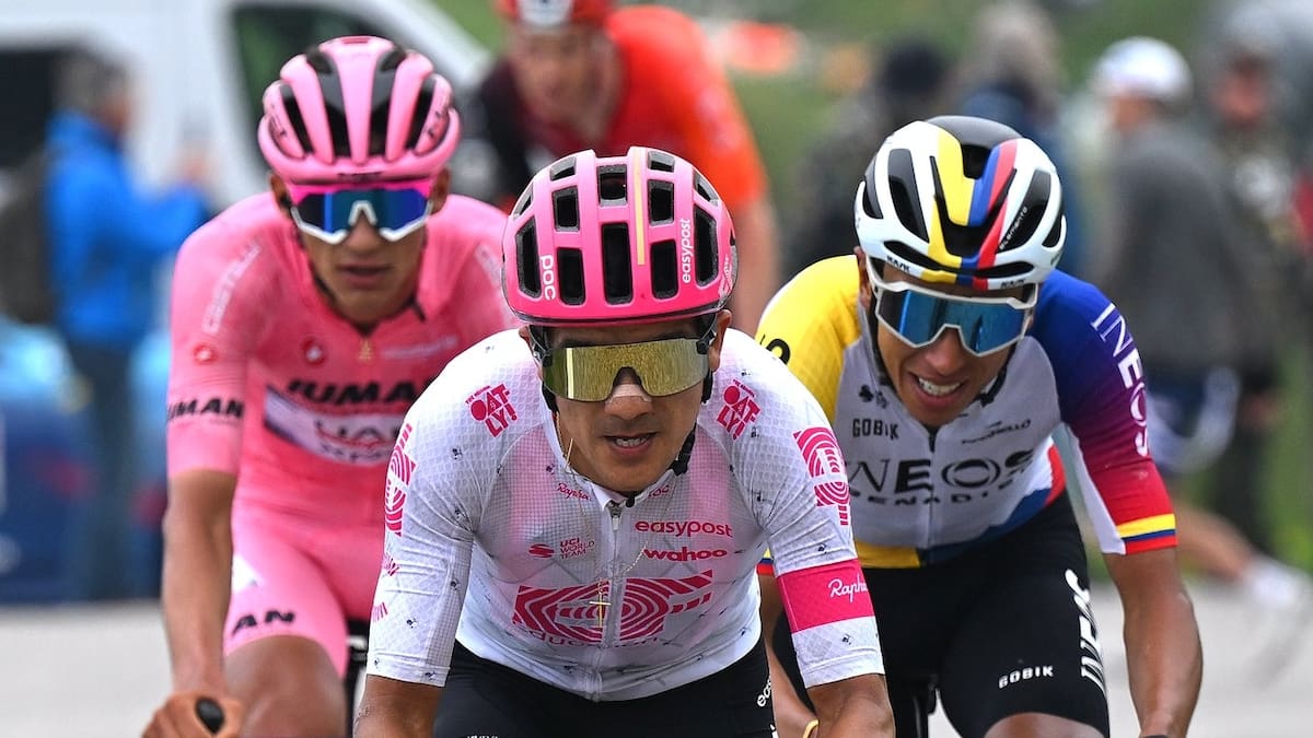 Richard Carapaz demostró que tiene las piernas para pelear por el título del Giro de Italia 2025. Foto: EF Pro Cycling.