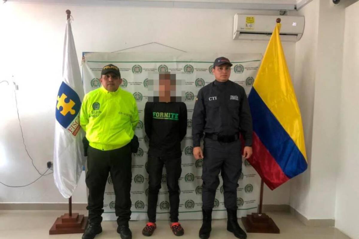 El hombre tiene 25 años y sería la pareja sentimental de la mamá del bebé. (Foto suministrada por la Policía / VANGUARDIA)