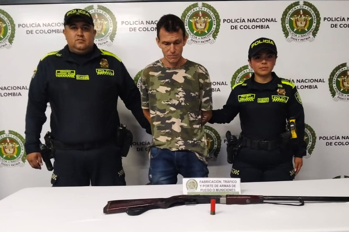 Riña en Girón terminó con hombre armado capturado tras amenazar a vecinos con una escopeta