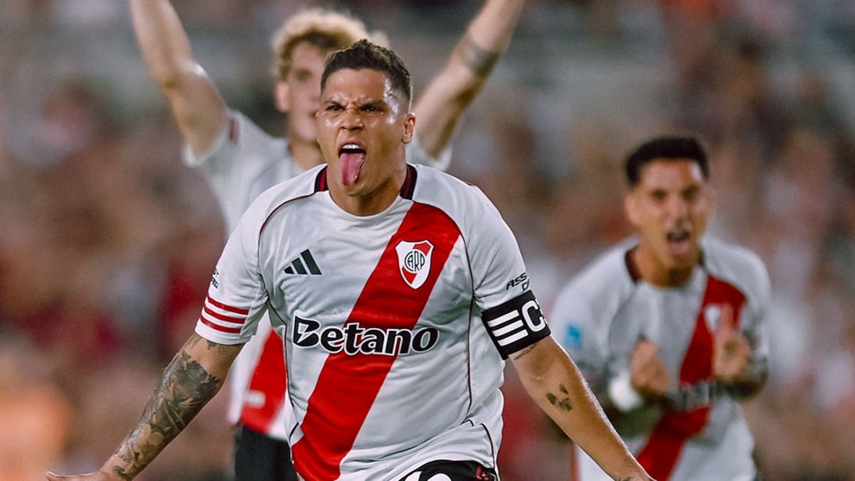 River derrota a Gimnasia con un doblete de Juanfer Quintero y Boca pierde ante Estudiantes. Foto: River Plate.