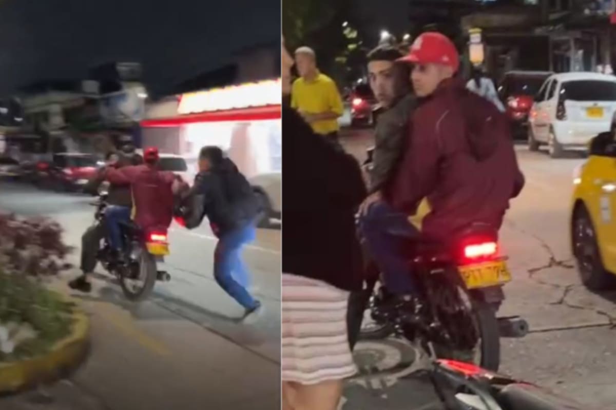 Periodista fue asaltado mientras cubría accidente en Ibagué.
Foto: captura de video.