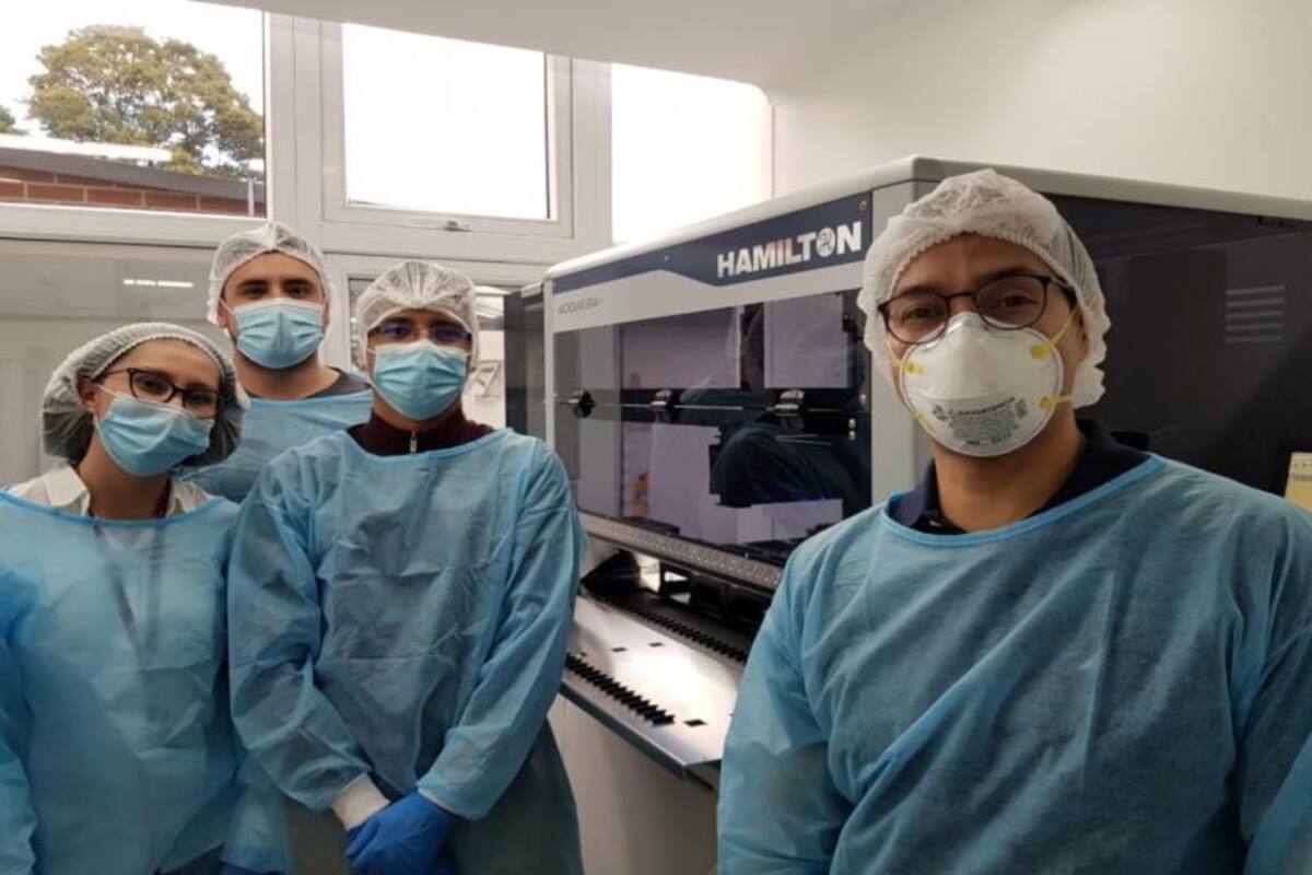 Nuevo robot de la Universidad del Rosario permitirá hacer mil pruebas diarias de Covid-19 Cortesía de U. del Rosario